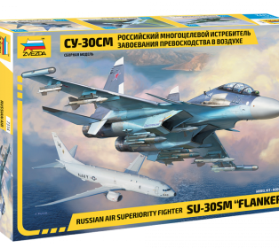 Сборная модель ZVEZDA Российский истребитель Су-30СМ, 1/72