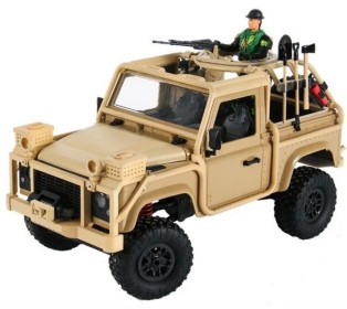 Радиоуправляемая машина MN MODEL англ. пикап Defender спецназ рейнджеров (песочн) 4WD 2.4G 1/12 RTR