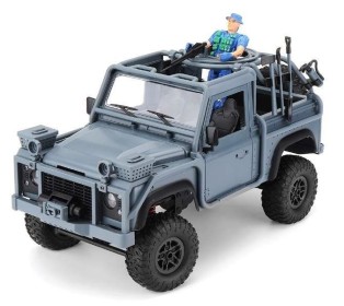 Радиоуправляемая машина MN MODEL англ. пикап Defender спецназ рейнджеров (синий) 4WD 2.4G 1/12 RTR