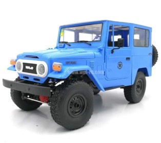 Радиоуправляемая машина WPL японский внедорожник FJ40 (голубая) 4WD 2.4G 1/16 KIT