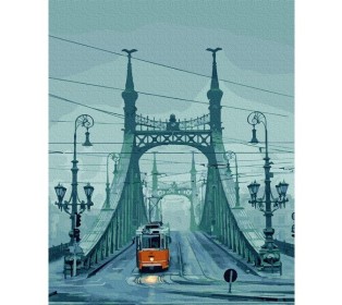 Картина по номерам 40х50 БУДАПЕШТ. МОСТ СВОБОДЫ (21 цвет)