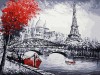 Картина по номерам 40х50 ПАРИЖСКИЙ ПЕЙЗАЖ (17 цветов)