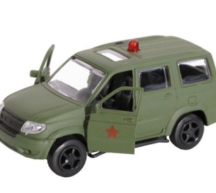 Машина "АВТОПАНОРАМА", хаки, 1/50, инерция, в/к 12*7*5,5 см