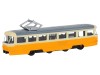 Трамвай "Автопанорама", желтый, 1/90, свет, звук, инерция, в/к 22*13,5*5,8 см