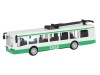 Троллейбус "Автопанорама", зеленый, 1/90, свет, звук, инерция, в/к 22*13,5*5,8 см