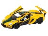 Машина "АВТОПАНОРАМА" Mclaren P1™ GTR, желтый, 1/32, свет, звук, инерция, в/к 17,5*12,5*6,5 см