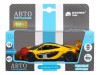 Машина "АВТОПАНОРАМА" Mclaren P1™ GTR, желтый, 1/32, свет, звук, инерция, в/к 17,5*12,5*6,5 см