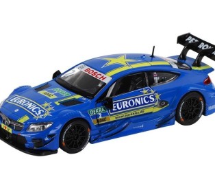 Машина "АВТОПАНОРАМА" Mercedes-AMG C 63 DTM, синий, 1/32, свет, звук, инерция, в/к 17,5*12,5*6,5 см