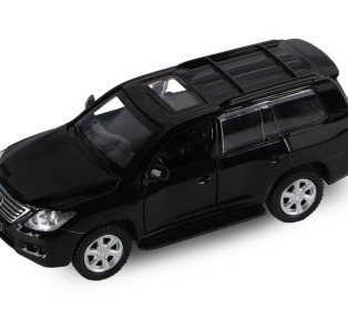 Машина "АВТОПАНОРАМА" Lexus LX570, черный, 1/43, инерция, в/к 17,5*12,5*6,5 см