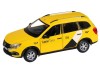 Машина "АВТОПАНОРАМА" Яндекс.Такси LADA GRANTA CROSS, желтый, 1/24, в/к 24,5*12,5*10,5 см