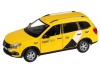 Машина "АВТОПАНОРАМА" Яндекс.Такси LADA GRANTA CROSS, желтый, 1/24, в/к 24,5*12,5*10,5 см
