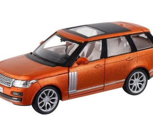 Машина "АВТОПАНОРАМА" 2013 Range Rover, оранжевый, 1/34, свет, звук, инерция, в/к 17,5*13,5*9 см