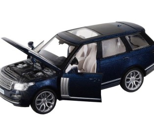 Машина "АВТОПАНОРАМА" 2013 Range Rover, темно-синий, 1/34, свет, звук, инерция, в/к 17,5*13,5*9 см