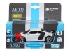 Машина "АВТОПАНОРАМА" Audi R8 GT, белый, 1/32, свет, звук, инерция, в/к 17,5*13,5*9 см