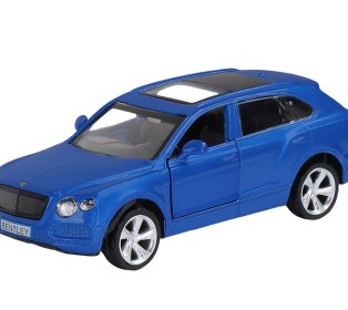 Машина "АВТОПАНОРАМА" BENTLEY BENTAYGA, синий, 1/45, инерция, в/к 17,5*12,5*6,5 см