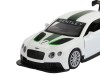 Машина "АВТОПАНОРАМА" Bentley Continental GT3, белый, 1/43, инерция, в/к 17,5*12,5*6,5 см