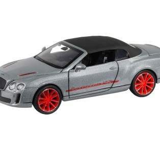 Машина "АВТОПАНОРАМА" Bentley Continental Supersports ISR, серебряный, 1/32, в/к 17,5*13,5*9 см