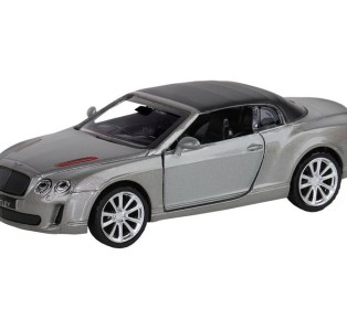 Машина "АВТОПАНОРАМА" Bentley Supersport ISR серый, 1/43, инерция, в/к 17,5*12,5*6,5 см