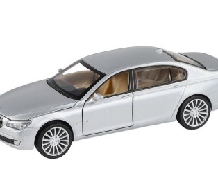 Машина "АВТОПАНОРАМА" BMW 760LI , серебряный, 1/34, свет, звук, инерция, в/к 17,5*13,5*9 см