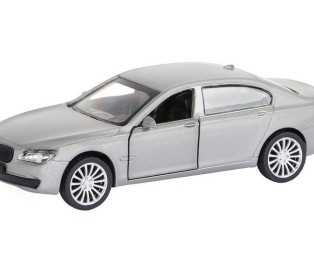 Машина "АВТОПАНОРАМА" BMW 760 LI, серебряный, 1/46, инерция, в/к 17,5*12,5*6,5 см