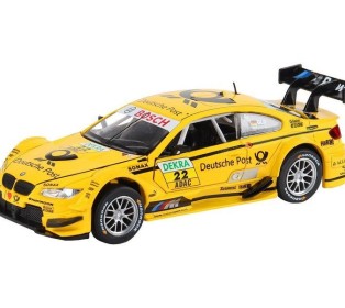 Машина "АВТОПАНОРАМА" BMW M3 DTM, желтый, 1/32, свет, звук, инерция, в/к 17,5*13,5*9 см