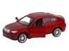 Машина "АВТОПАНОРАМА" BMW X6, красный, 1/43, инерция, в/к 17,5*12,5*6,5 см