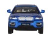 Машина "АВТОПАНОРАМА" BMW X6, синий, 1/32, свет, звук, инерция, в/к 17,5*13,5*9 см