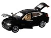 Машина "АВТОПАНОРАМА" BMW X6, черный, 1/32, свет, звук, инерция, в/к 17,5*13,5*9 см