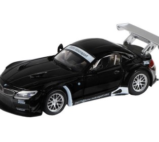 Машина "АВТОПАНОРАМА" BMW Z4 GT, черный, 1/32, свет, звук, инерция, в/к 17,5*13,5*9 см