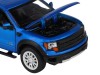 Машина "АВТОПАНОРАМА" Ford F-150 SVT Raptor, синий, 1/34, свет, звук, инерция, в/к 20*10*11 см
