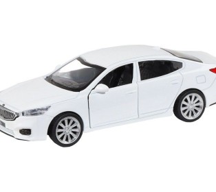 Машина "АВТОПАНОРАМА" KIA K7, белый, 1/41, инерция, в/к 17,5*12,5*6,5 см