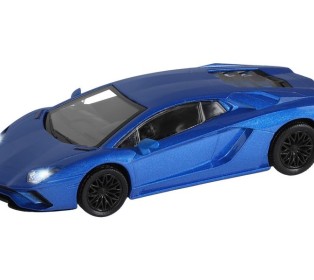 Машина "АВТОПАНОРАМА" Lamborghini Aventador S Coupe, синий, 1/32, свет, звук, в/к 17,5*12,5*6,5 см