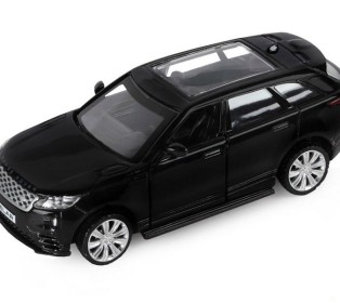 Машина "АВТОПАНОРАМА" Land Rover Range Rover Velar, черный, 1/42, инерция, в/к 17,5*12,5*6,5 см