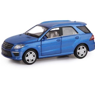 Машина "АВТОПАНОРАМА" Mercedes-Benz ML63 AMG, синий, 1/32, свет, звук, инерция, в/к 17,5*13,5*9 см
