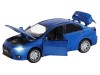 Машина "АВТОПАНОРАМА" Mitsubishi Lancer Evolution, синий, 1/32, свет, звук, в/к 17,5*12,5*6,5 см