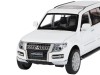 Машина "АВТОПАНОРАМА" Mitsubishi Pajero 4WD Tubro, белый, 1/33, свет, звук, в/к 17,5*13,5*9 см