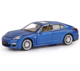 Машина "АВТОПАНОРАМА" Porsche Panamera S, синий, 1/24, свет, звук, в/к 24,5*12,5*10,5 см