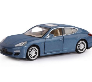 Машина "АВТОПАНОРАМА" Porsche Panamera S, синий, 1/32, свет, звук, инерция, в/к 17,5*13,5*9 см