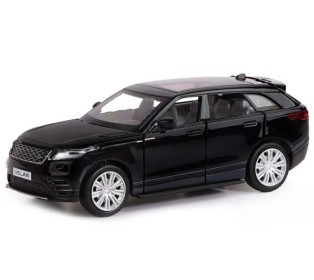 Машина "АВТОПАНОРАМА" Range Rover Velar, черный, 1/32, свет, звук, инерция, в/к 17,5*12,5*6,5