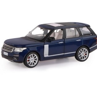Машина "АВТОПАНОРАМА" Range Rover, синий металлик, 1/26, свет, звук, в/к 24,5*12,5*10,5 см