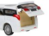 Машина "АВТОПАНОРАМА" Toyota Alphard, белый, 1/29, свет, звук, инерция, в/к 20*10*11 см