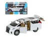 Машина "АВТОПАНОРАМА" Toyota Alphard, белый, 1/29, свет, звук, инерция, в/к 20*10*11 см