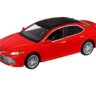 Машина "АВТОПАНОРАМА" Toyota Camry, красный, 1/32, свет, звук, инерция, в/к 17,5*13,5*9 см