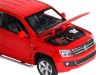 Машина "АВТОПАНОРАМА" Volkswagen Amarok, красный, 1/30, свет, звук, инерция, в/к 20*10*11 см