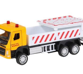 Машина "АВТОПАНОРАМА" VOLVO FM "Дорожные службы", желтый, 1/72, инерция, в/к 17,5*13*6,5 см