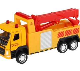 Машина "АВТОПАНОРАМА" VOLVO FM "Эвакуатор", желтый, 1/72, инерция, в/к 17,5*13*6,5 см