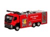 Машина "АВТОПАНОРАМА" Volvo пожарная машина, красный, 1/50, свет, звук, в/к 28*14*10 см