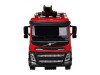 Машина "АВТОПАНОРАМА" Volvo пожарная машина, красный, 1/50, свет, звук, в/к 28*14*10 см