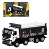 Машина "АВТОПАНОРАМА" Volvo самосвал, белый, 1/50, свет, звук, в/к 28*14*10 см