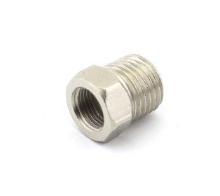 Переходник штуцер 1/4" - гайка 1/8"